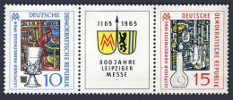 Germany-GDR 719-720a, MNH. Mi 1052-1053. Leipzig Fall Fair,1964. Glass Industry. - Ongebruikt