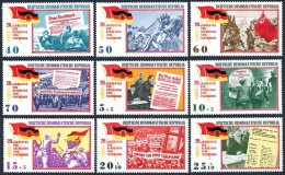 Germany-GDR 765-768,B127-B131, MNH. Mi 1102-1110. Liberation From Fascism, 1965. - Nuovi