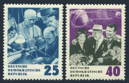 Germany-GDR 693-694,MNH. Mi 1020-1021.Nikita Khrushchev,Tereshkova,Gagarin,1964. - Nuovi