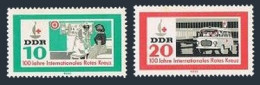 Germany-GDR 651-652, MNH. Michel 956-957. International Red Cross, 100, 1963.  - Ungebraucht