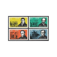 Germany-GDR 647-650, MNH. Michel 952-955. German Dramatists,1963. Seume,Wagner,  - Neufs