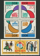 Germany-GDR 617-620a, B90-B91a, MNH. Michel 901-906. Youth Festival, 1962. - Unused Stamps