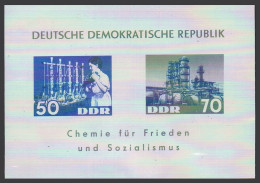 Germany-GDR 646 Ab Sheet,MNH.Michel Bl.18. Chemistry For Peace & Socialism,1963. - Nuovi