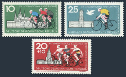 Germany-GDR 603-604, B89, MNH. Michel 886-888. 15th Bicycle Peace Race, 1962. - Neufs