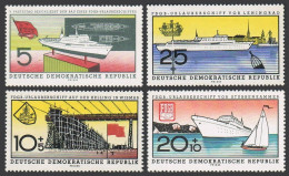 Germany-GDR 502-503,B58-B59,MNH.Michel 768-771. Trade Union Vacation Ships,1960. - Unused Stamps