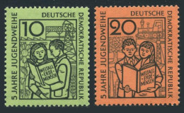 Germany-GDR 426-427,MNH.Mi 680-681. Youth Consecration Ceremony,5th Year,1959. - Ungebraucht