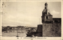 CPA Concarneau Finistère, Beffroi, Hafen - Autres & Non Classés