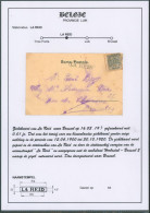 Page De Collection - N°81 Sur CP Obl Ambulant "Herbesthal-Bruxelles" () + Griffe LA REID > Bruxelles - Linear Postmarks