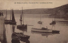 22 BREHEC UN COIN DU PORT LES BATEAUX DE PECHE - Sonstige & Ohne Zuordnung