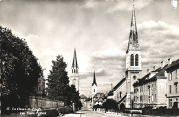 LA CHAUX-DE-FONDS, NEUCHATEL, ARCHITECTURE, CHURCH, TOWER, SWITZERLAND, POSTCARD - La Chaux-de-Fonds