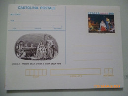 Cartolina Postale "NATALE 1985 Acireale Presepe Della Chiesa Di S. Maria Della Neve" - 1981-90: Storia Postale