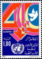 Algérie (Rep) Poste N** Yv: 841 Mi:883 40.anniversaire De L'ONU - Algeria (1962-...)