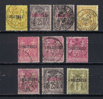 FRANCE Levant Ca.1882-1900: Lot D'obl. Avec B à TB Obl. CAD "Constantinople (Turquie)" - Used Stamps