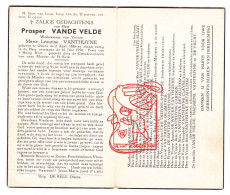 DP Prosper Vandevelde ° Olsene Zulte 1886† 1950 Vanthuyne Elaut Cosyns Amerlinck Cardon De Vucht De Borchgrave De Smyter - Images Religieuses