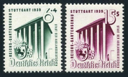 Germany B138-B139, MNH. Mi 692-693. Horticultural Exhibition, 1939, Horse,flower - Neufs