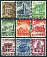 Germany B177-B185, MNH. Mi 751-759. Buildings 1940: Artushof-Danzig, Town Hall, - Neufs