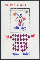 Germany 2098 Sheet,MNH.Michel 2134 Bl.53. For The Children,2000.Clown. - Ongebruikt