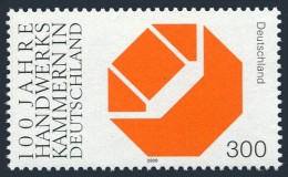 Germany 2089,MNH.Mi 2124. Chambers Of Handicrafts In Germany,centenary,2000. - Unused Stamps