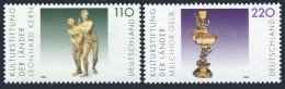 Germany 2081-2082,MNH.Mi 2107-2108. Cultural Foundation,2000.Sculpture,Fountain - Unused Stamps