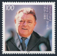 Germany 1905, MNH. Michel 1818. Franz Josef Strauss, 1915-1988, Politician, 1995 - Neufs