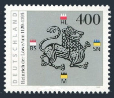 Germany 1902, MNH. Michel 1805. Henry The Lion, Duke Of Bavaria,1129-1195, 1995. - Neufs