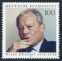 Germany 1819,MNH.Michel 1706. Willy Brandt,1913-1992,statesman,1993. - Unused Stamps
