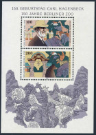 Germany 1831,MNH.Michel Bl.28. Carl Hagenbeck,Circus Director, Berlin Zoo,1994. - Unused Stamps