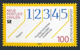 Germany 1777, MNH. Michel 1659. New Postal Codes, 1993. - Unused Stamps