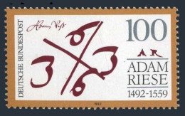 Germany 1748, MNH. Michel 1612. Adam Riese, 1492-1559, Mathematician, 1992. - Unused Stamps