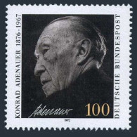 Germany 1739,MNH.Michel 1601. Konrad Adenauer,1992. - Ungebraucht