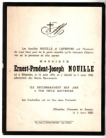 Ellezelles , 1876 - 1956 , Ernest Prudent Joseph Nouille - Obituary Notices