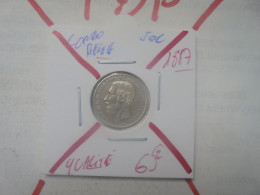 +++QUALITE+++CONGO BELGE 50 Centimes 1887 ARGENT+++ (A.5) - 1885-1909: Leopoldo II