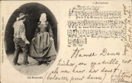 Chanson CPA Auvergne, Tanzendes Paar In Trachten - Kostums