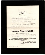 Seneffe 1905 - Marcinelle 1961 , Edgard Caulier - Obituary Notices