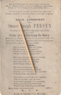 Oorlogsslachtoffer : 1918, Omaar Persyn, De Baere, Machelen, Gesneuveld Te Eerneghem, Eernegem, - Imágenes Religiosas