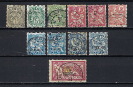 FRANCE Levant Ca.1900-22: Lot D'obl. Avec B à TB Obl. CAD "Constantinople (Turquie)" - Gebraucht