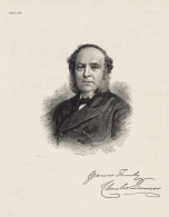 Charles Turner - (1818-1885) Berkshire Botany Portrait Botaniker Gärtner Botaniste / Portrait / Botanical Bot - Stiche & Gravuren