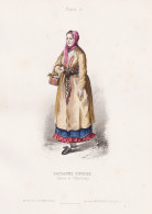 Paysanne Finois (Environs De St. Petersbourg) - Finnish Woman Finland Finnland Suomi / Costume Tracht Costumes - Estampes & Gravures