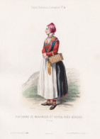 Paysanne De Moranger Et Oster, Pres Bergen - Bergen / Norway Norge Norwegen / Norwegian Costume Tracht Costume - Stiche & Gravuren