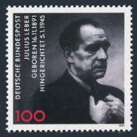 Germany 1694,MNH.Michel 1574. Julius Leber,Politician,1991. - Unused Stamps