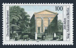 Germany 1636, MNH. Mi 1520. Choral Singing Academy Of Berlin, 200th Ann. 1991. - Nuevos