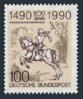 Germany 1582,MNH. Mi 1445. Postal Communications In Europe,500th Ann.1990.Durer. - Ongebruikt