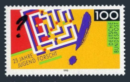 Germany 1597,MNH. Mi 1453. Youth Science & Technology Competition,25th Ann.1990. - Ungebraucht