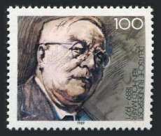 Germany 1589, MNH. Mi 1440. Reinhold Maier, 1889-1971, Politician, 1989. - Ongebruikt