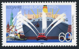 Germany 1575, MNH. Michel 1419. Hamburg Harbor, 800th Ann. 1989. - Ongebruikt