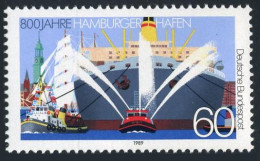 Germany 1575, MNH. Michel 1419. Hamburg Harbor, 800th Ann. 1989. - Ungebraucht