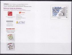 Carte Entier Postal Monde 20g Programme Philatélique Calendrier 2015 Le 1er Semestre. - Pseudo-officiële  Postwaardestukken