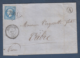 Aude -  GC 2501 Et Cachet 22  MONTOLIEU + A De Saissac - 1849-1876: Classic Period