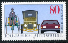 Germany 1453, MNH. Michel 1268. Automobile-100, 1986. Benz Tricycle, Salon Car, - Ungebraucht