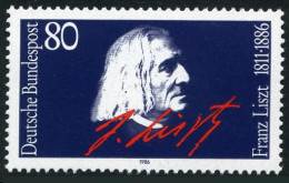 Germany 1464, MNH. Michel 1285. Franz Liszt, Composer, 1986. - Unused Stamps